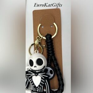 NEW Black and White Character Jack suit Keychain (1) New With Tags NWT